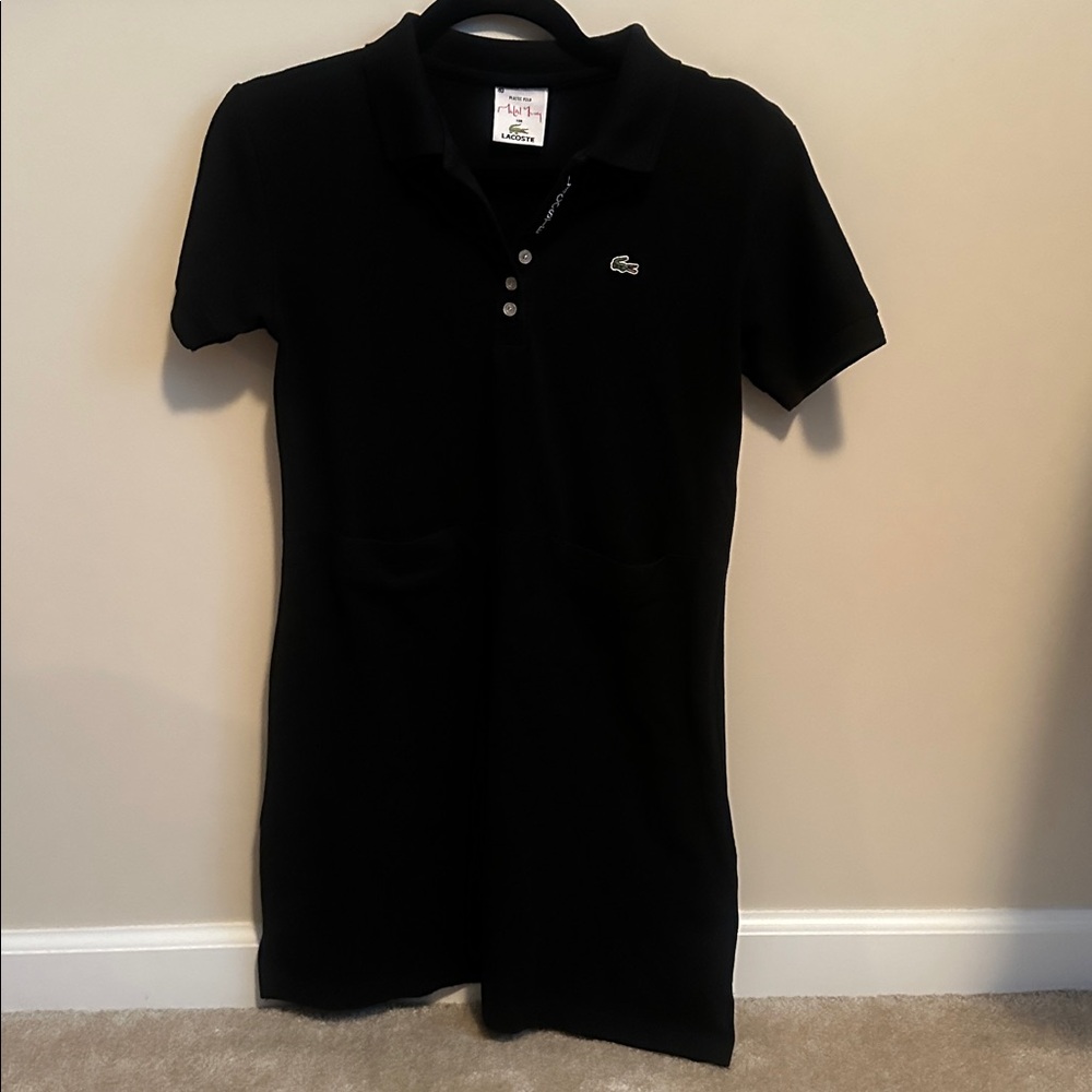 Lacoste Michael Young Plastic Polo Dress Black